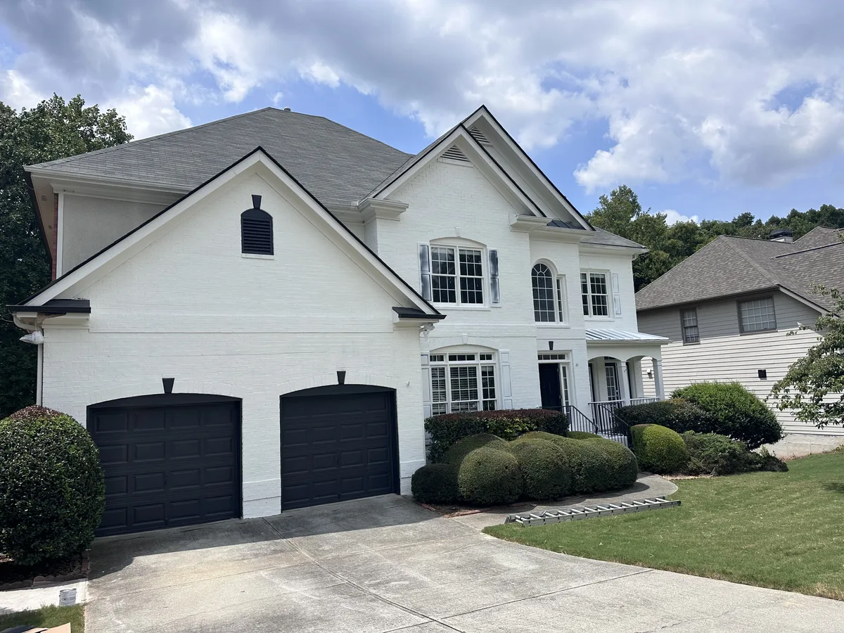 House exterior completed painting after
