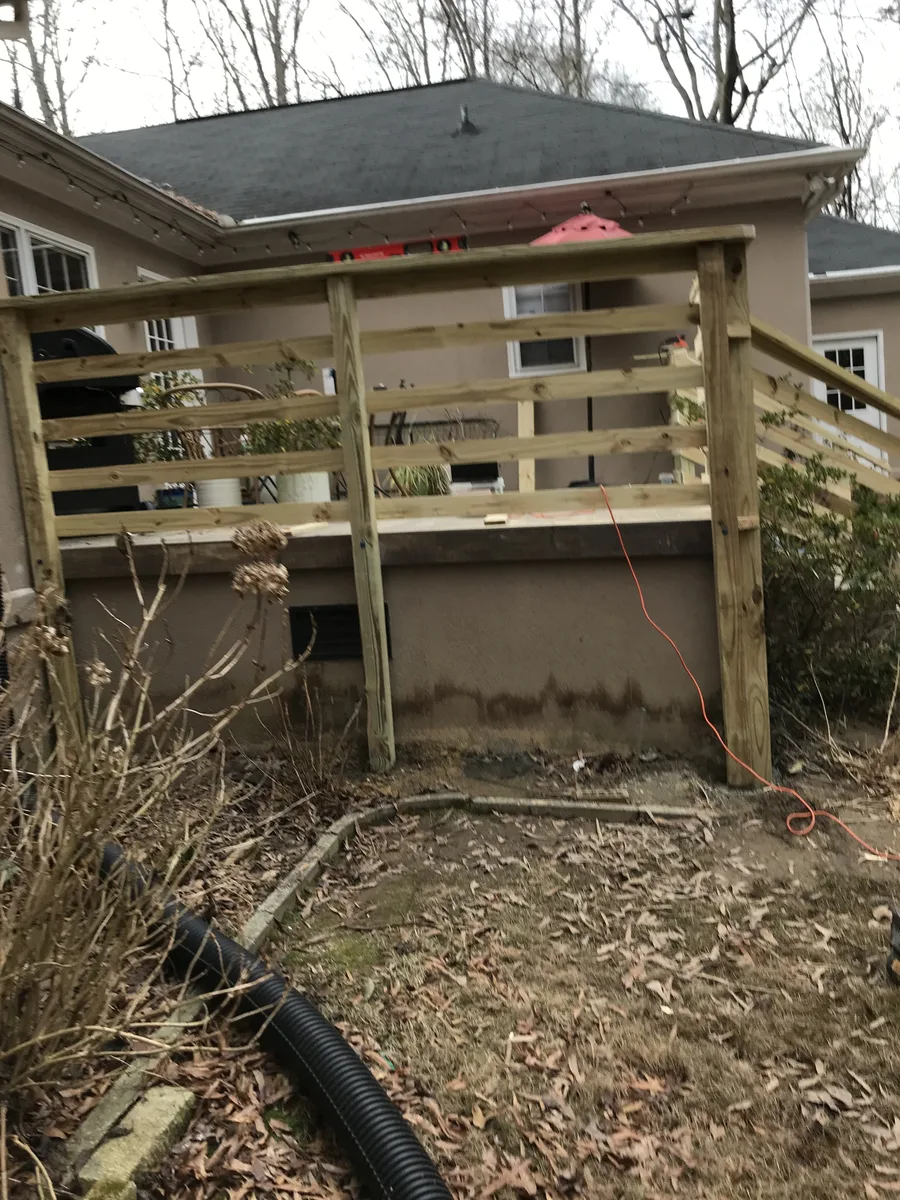 Chain link fence before restoration