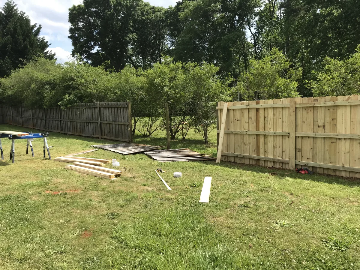 Deck posts before framing repair