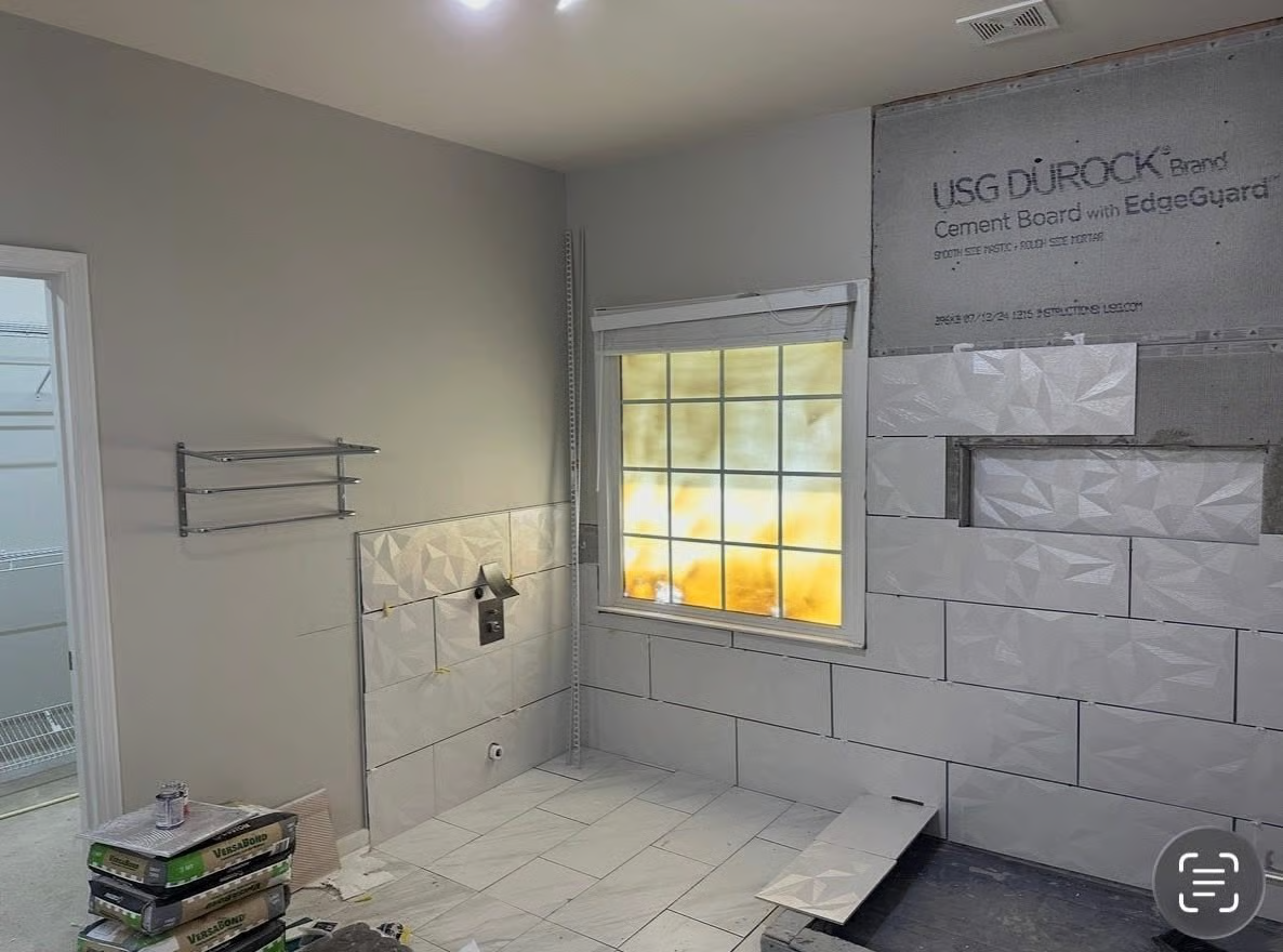 Bathroom remodel in progress by Zenith